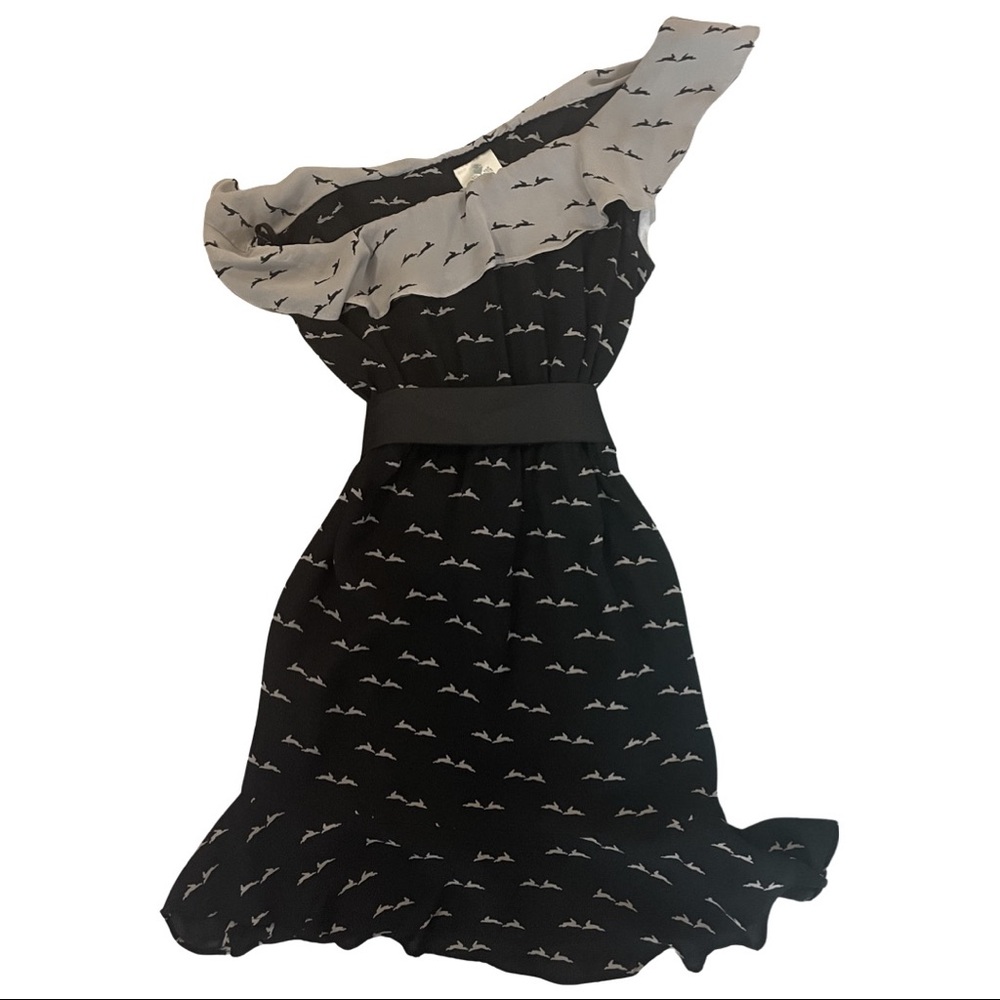 Eskell M skil Evie rabbit print ruffle dress